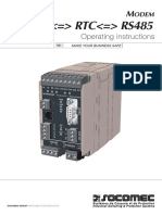 RS232 RTC RS485: Operating Instructions