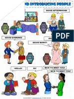 Greeting and Introducing People Poster Worksheet