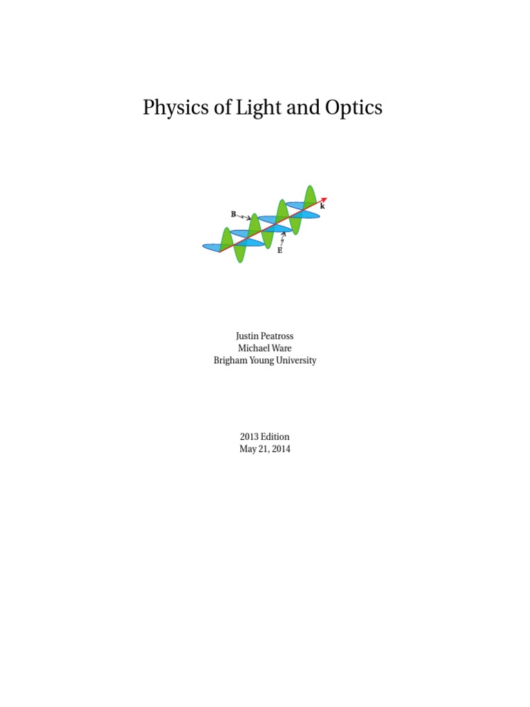 BYUOpticsBook 2013 | PDF | Complex Number | Matrix (Mathematics)