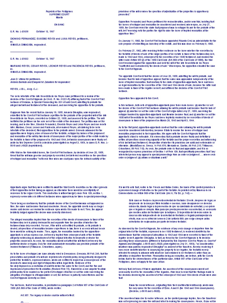 Rule 76 Cases | PDF | Will And Testament | Probate