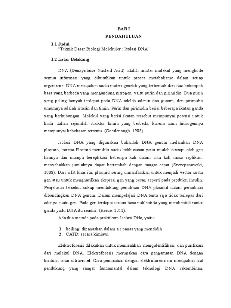 Latar Belakang Isolasi Dna Pada Tumbuhan Dna Informasi