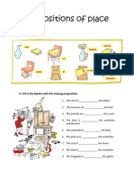 Prepositions of Place-Worksheet