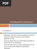 Informative Speaking