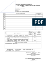 Formulir Penilaian Kinerja PTT-PK (Pelayanan Medik)