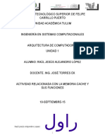 Cache-Arquitectura de Computadoras-Unidad 1