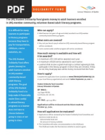 Student Solidarity Fund Application Form