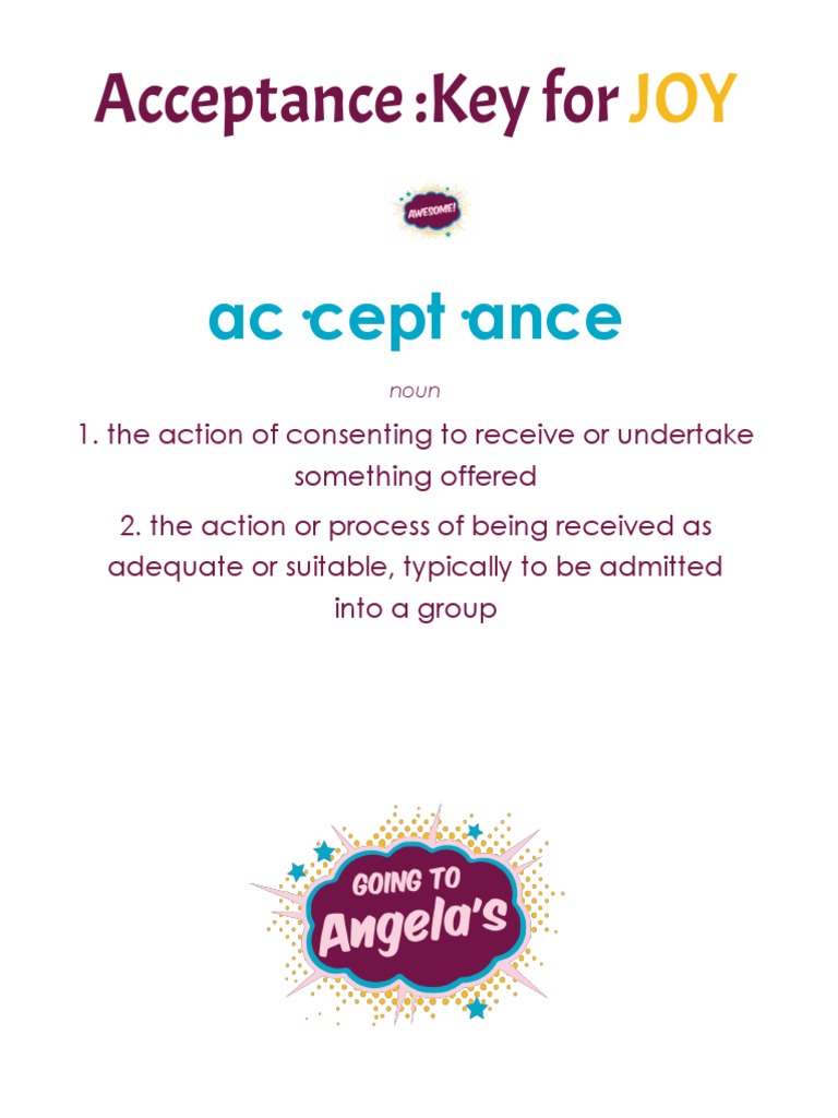 Ac Cept Ance: Acceptance:Key For | PDF