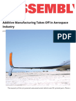 Additive Manufacturing Takes Off in Aerospace Industry _ 2016-01-04 _ Assembly Magazine