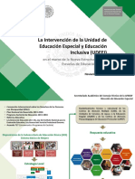  La Intervención de la Unidad de Educación Especial y Educación Inclusiva (UDEEI) en el marco de la Nueva Estructura de las Escuelas de Educación Básica Noviembre, 2014. UDEEI_02112014