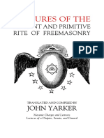 Lectures of the Antient and Primitive Rite of Freemasonry - John Yarker [1880]