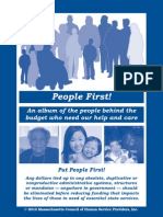People First! An Album of The People Behind The Budget Who Need Our Help and Care