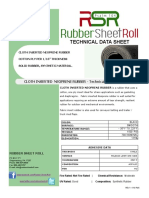 Cloth Inserted Neoprene Rubber Technical Spec Sheet