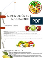 Alimentación en El Adolescente