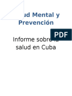 Salud Mental y Prevención - Cuba