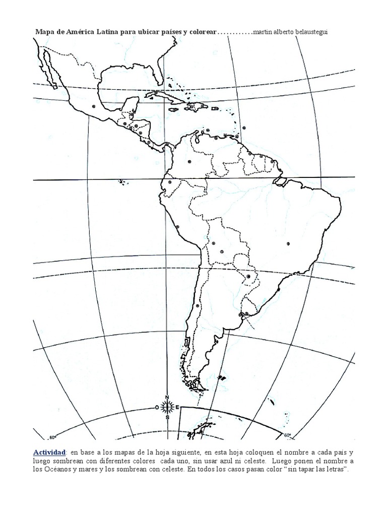 Hoja Para Colorear Del Mapa De Estados Unidos