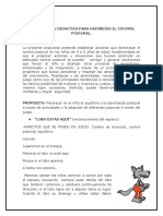 Propuesta Intervención Didáctica Control Postural 1