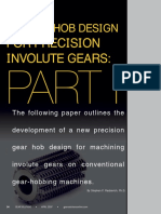 A Novel Hob Design: For Precision Involute Gears