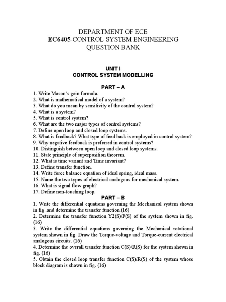 Control System Engineering Overview | PDF | Control Theory | Systems Theory