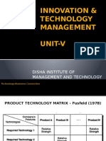 Innovation & Technology Management Unit-V