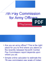 7th Pay Commission for Army Officers