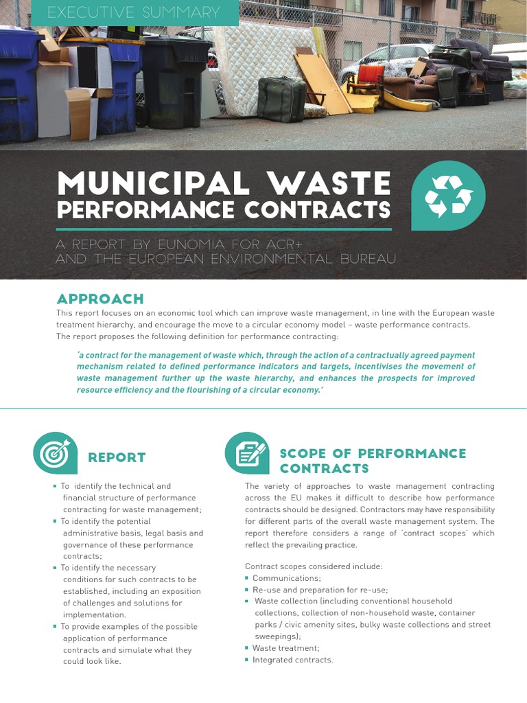 Municipal Waste: Performance Contracts | PDF | Waste Management | Waste