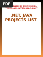 Projects List For CSE & IT