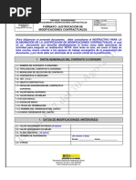 3. Formato Justificacion de Modificaciones Contractuales
