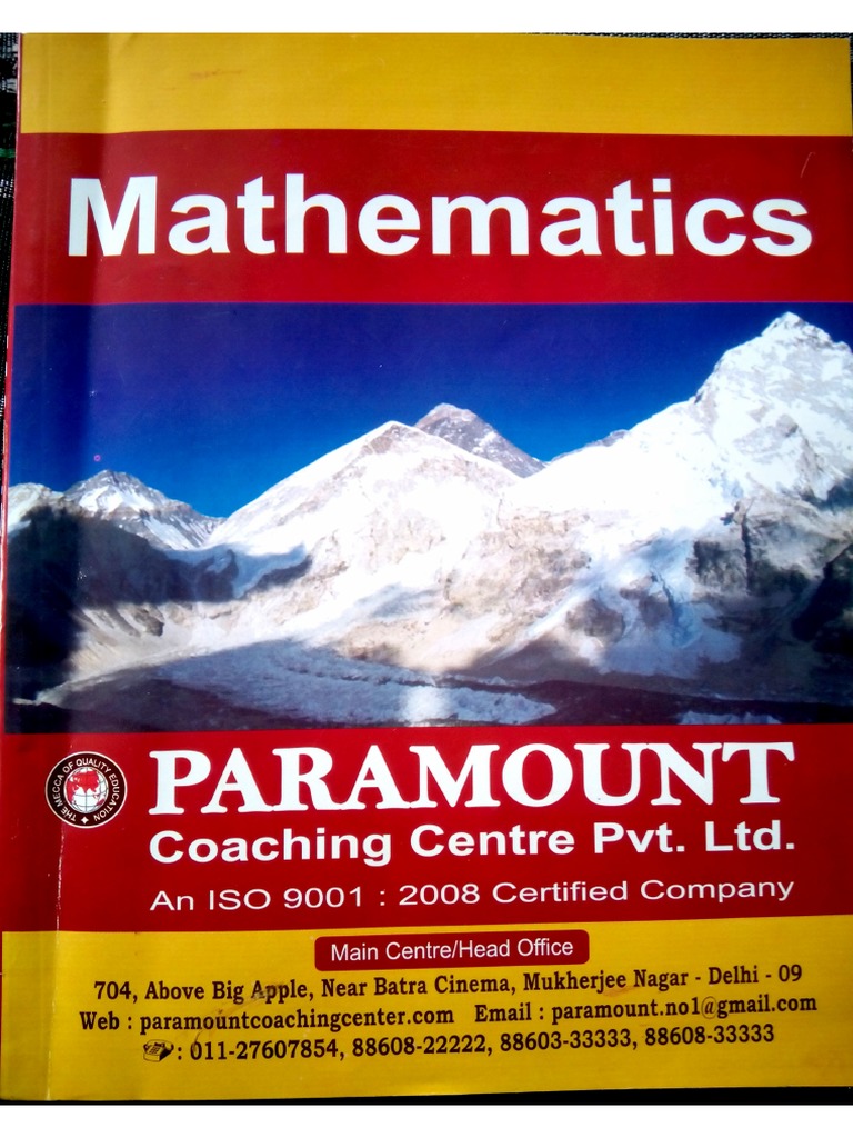 (Sscpot - Com) Paramount Maths Practice PDF | PDF