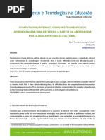 Artigo Computador e Vygotsky