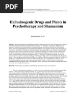 Hallucinogenic Plants in Shamanism by Metzner