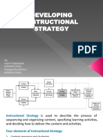 Developing An Instructional Strategy