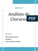 Informe II - Cloruros