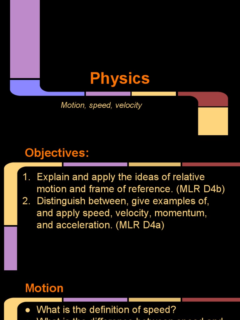 Understanding Relative Motion in Physics | PDF | Teaching Methods ...