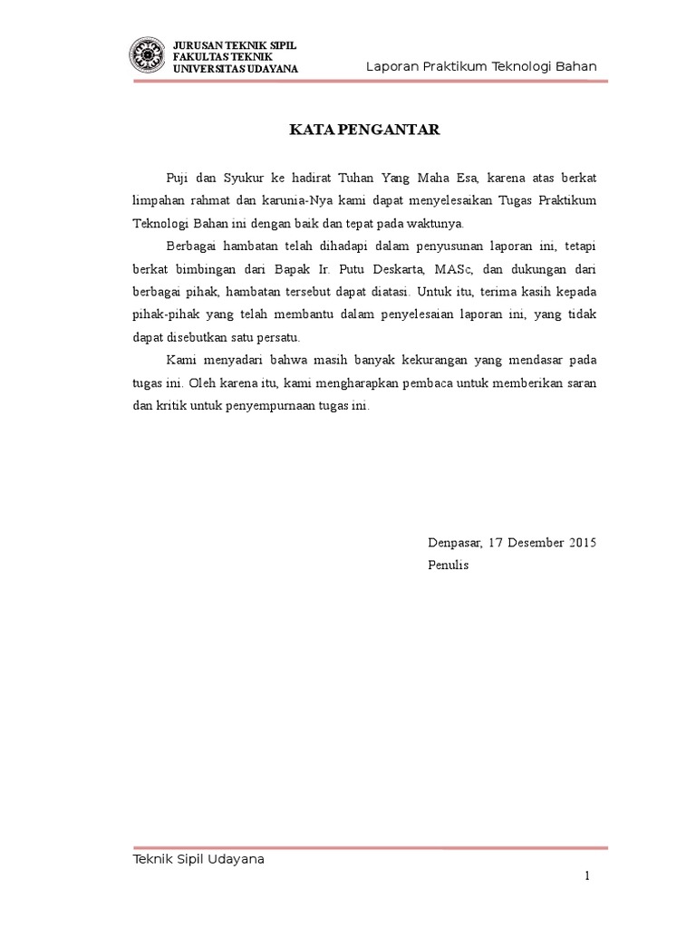 Laporan Praktikum Teknologi Bahan Final