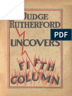 Watchtower: Judge Rutherford Uncovers Fifth Column, 1940