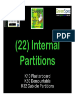  Internal Partitions - Presented to Architecture Students