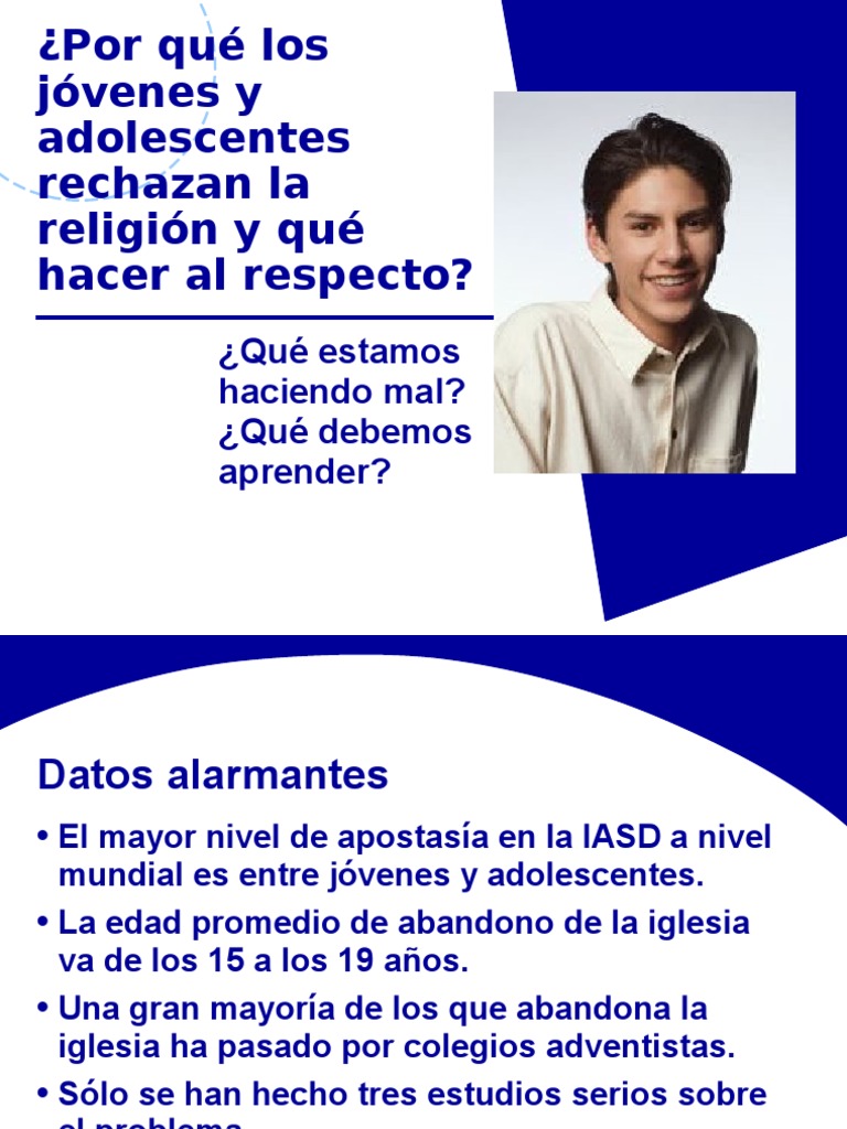 Por Que Los Jovenes Abandonan La Iglesia | PDF | Iglesia Adventista del ...