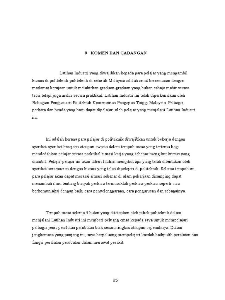 2984132 Bab 9 Komen Dan Cadangan