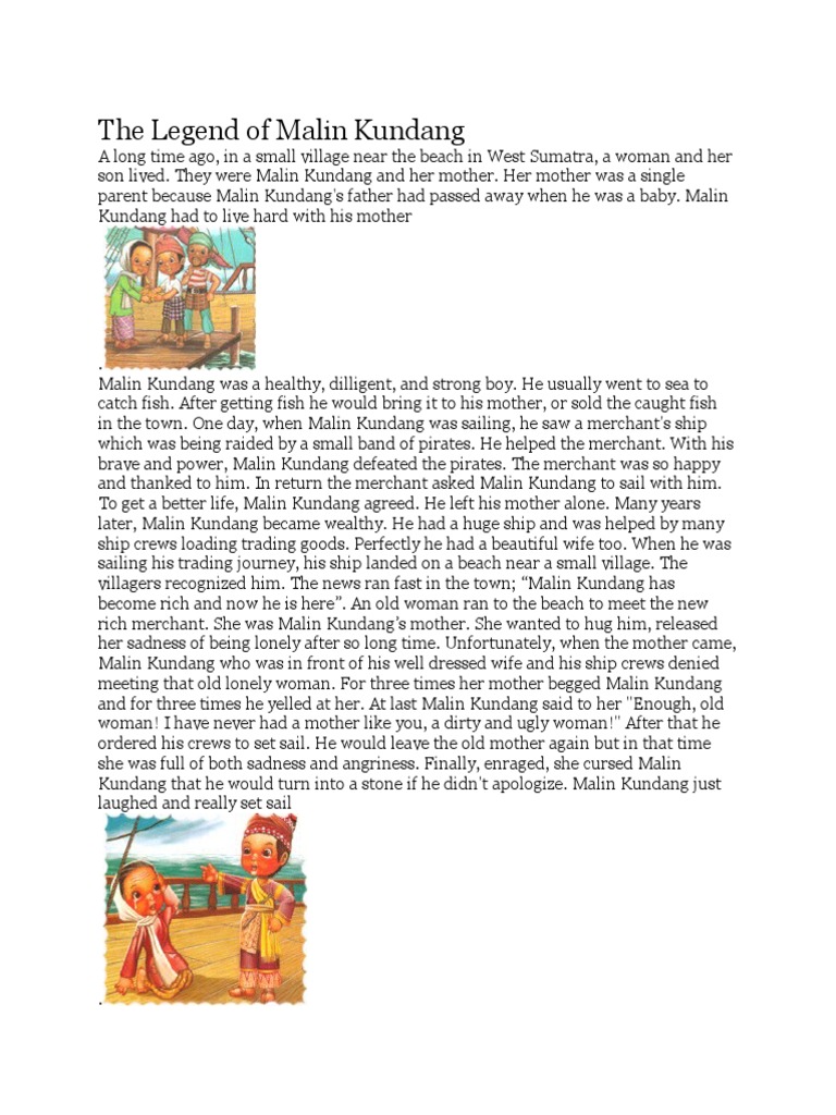 Legend Of Malin Kundang Snow White Pinocchio