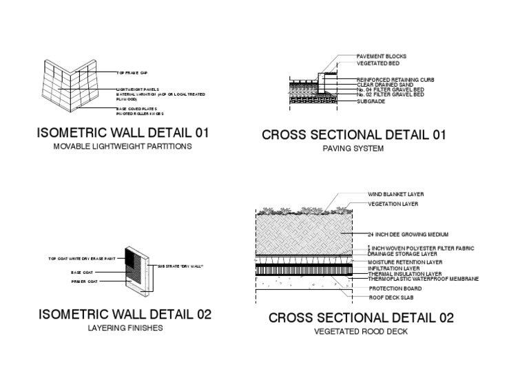 Isometric Wall and Roof Detail Guide | PDF