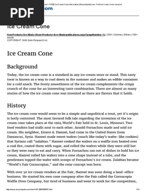 Ice Cream Cone – Ice Cream Cone Information _ Encyclopedia