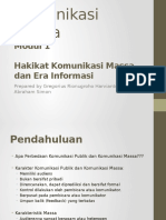 Komunikasi Massa - Modul 1 - Pertemuan 1 (Rio & Abraham)