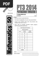 Peperiksaan pertengahan tahun matematik tingkatan 2