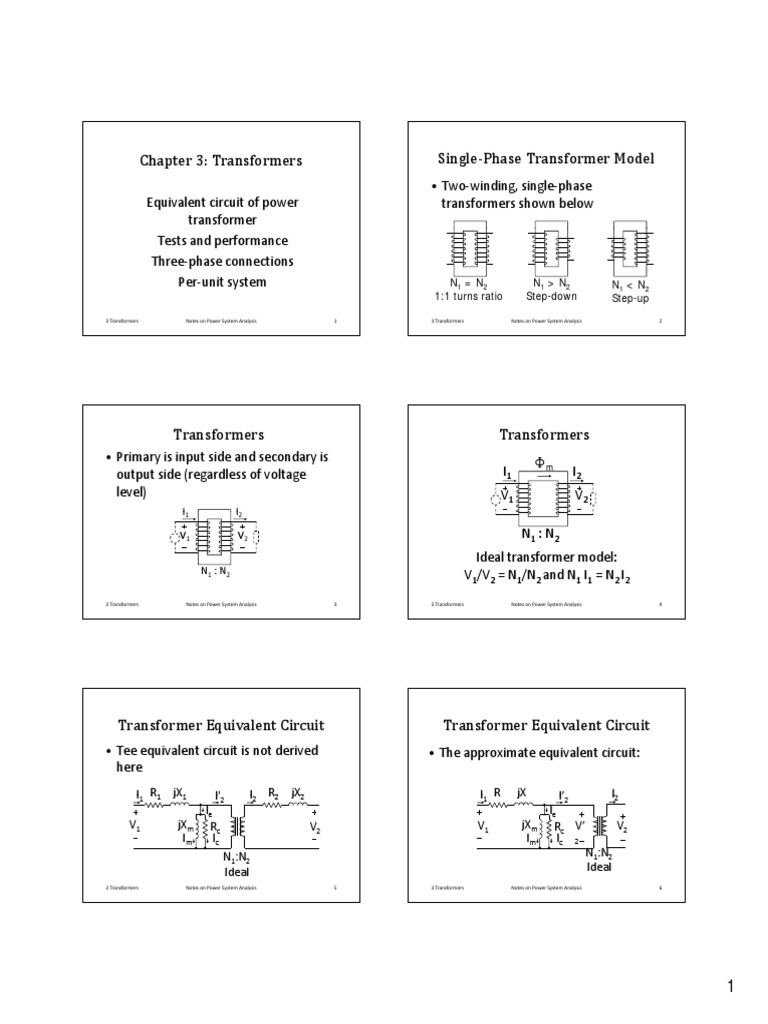 Lesson 3 Transformers Electric Power System Transformer