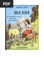 Johanna Spyri Heidi Heidi Jeune Fille Heidi Roman Fées