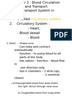 The Transport System in Human Is Called 2. Circulatory System: - Heart, - Blood Vessel - Blood