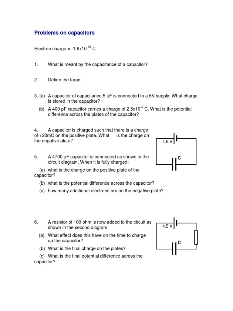 Capacitors | PDF