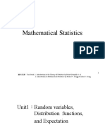 Mathematical Statistics 01