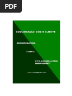  Comunicação com o Cliente