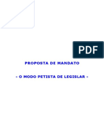 Proposta de Mandato - Modo Petista de Legislar